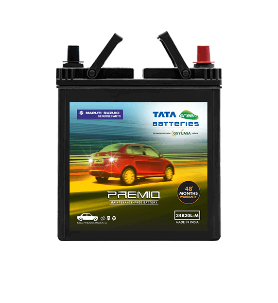 TATA Green PREMIO DIN60L 60ah Car Battery with 48 Months Warranty