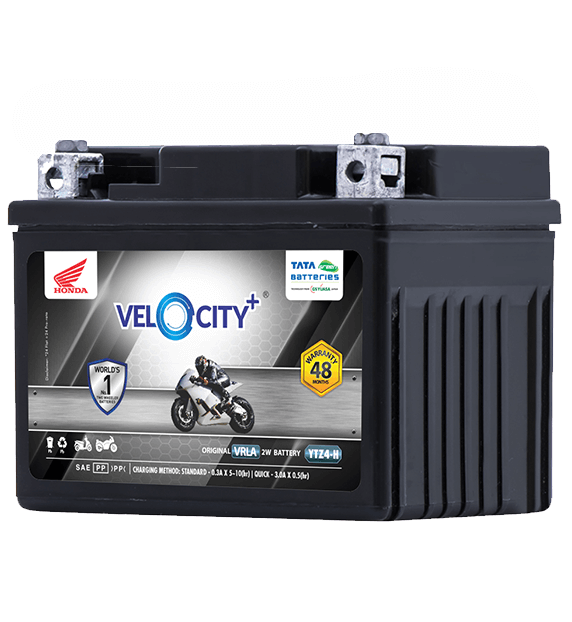 Velocity Plus YTZ4-H Battery for Bike & Scooter