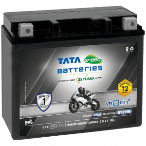 Velocity Plus GYZ20L VRLA Bike Battery