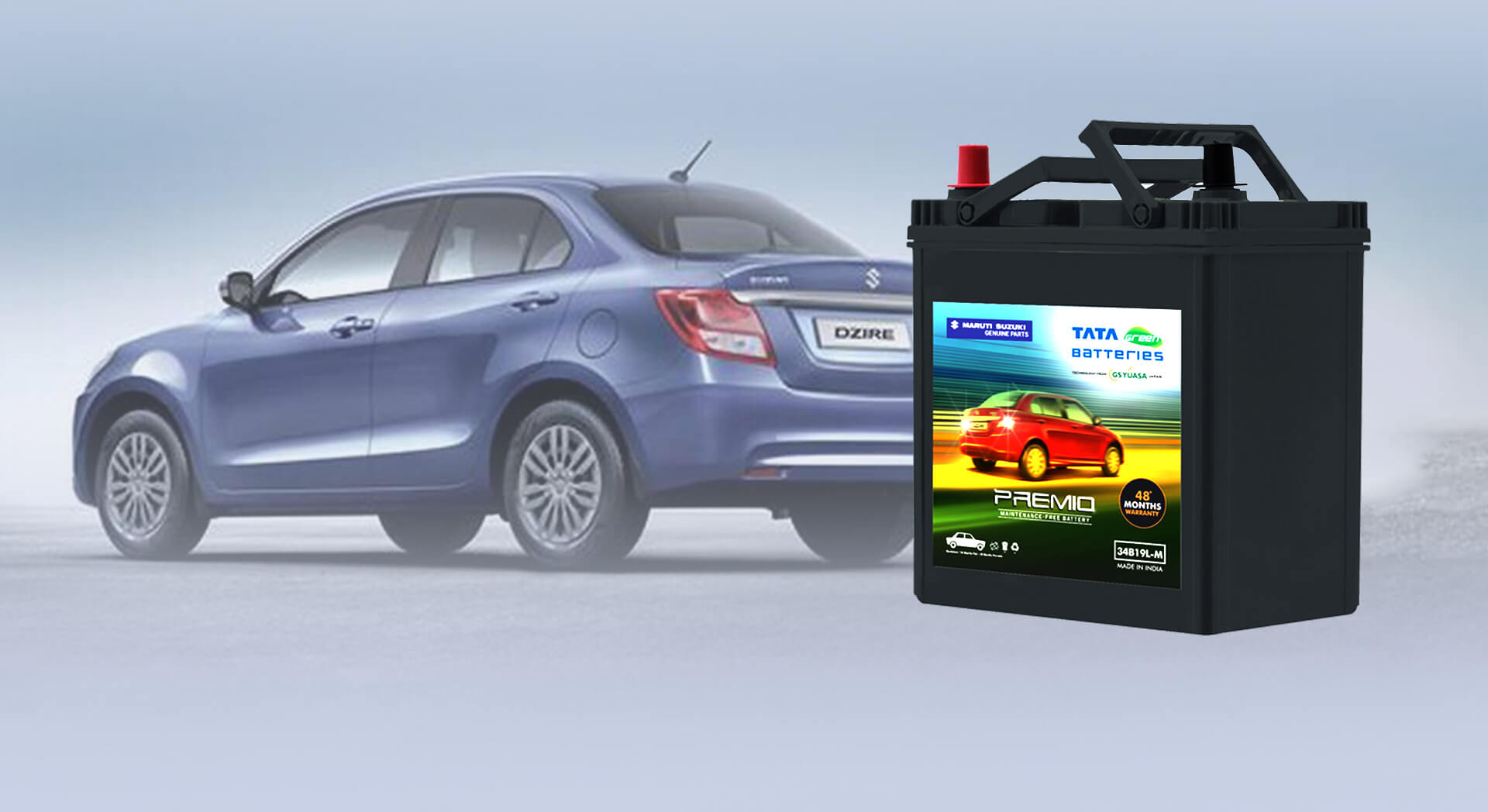 Dzire Tata Green Battery
