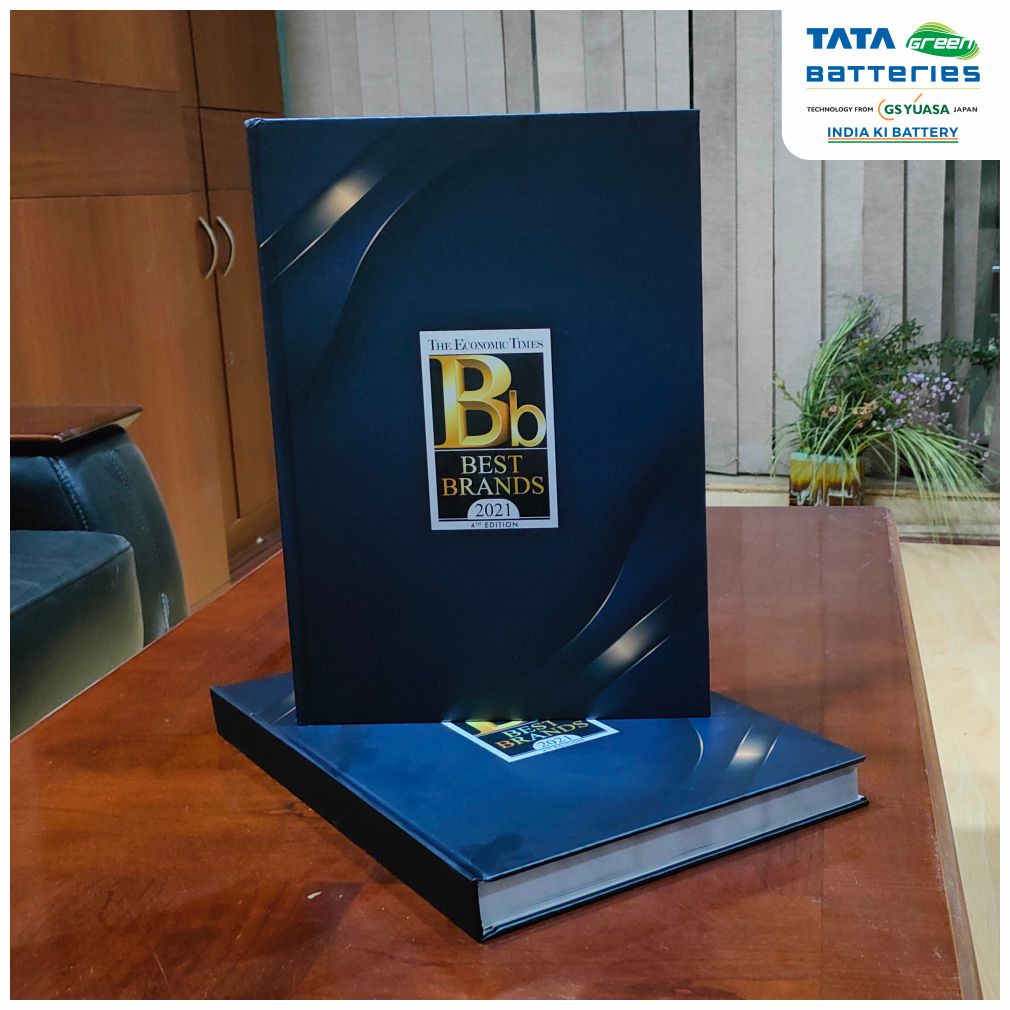 Tata Green Batteries featured in ET Best Brands Coffee Table Books